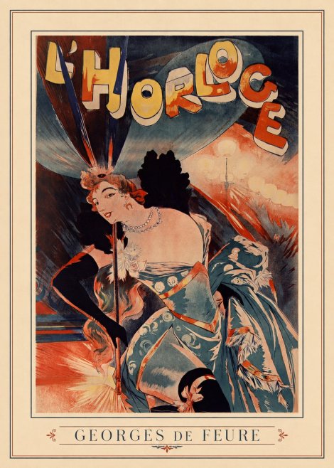 Georges de Feure L'horloge II No4 - Poster