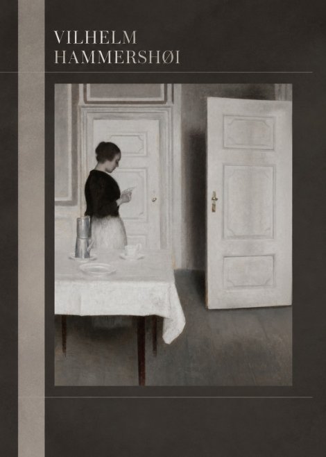 Vilhelm Hammershøi Interior with a Woman Reading a Letter No5 - Poster