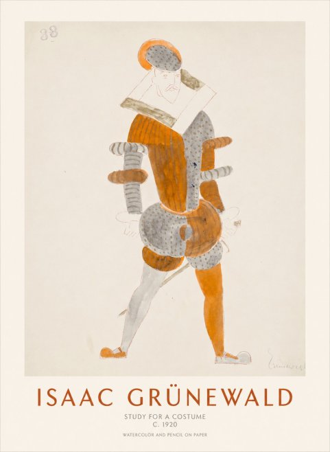 Isaac Grünewald Study for a Costume II No1 - Poster