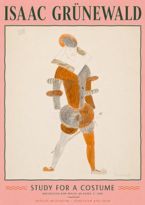 Isaac Grünewald Study for a Costume II No4 - Poster