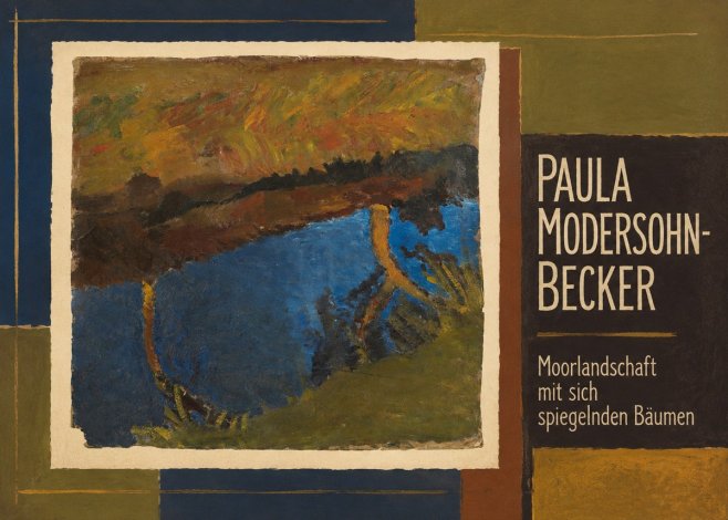 Paula Modersohn-Becker Moorlandschaft Mit Sich Spiegelnden Bäumen No2 - Poster