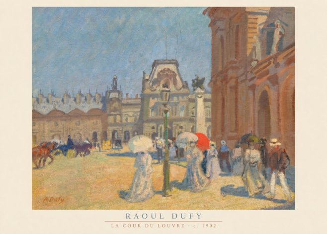 Raoul Dufy La Cour Du Louvre No6 - Poster