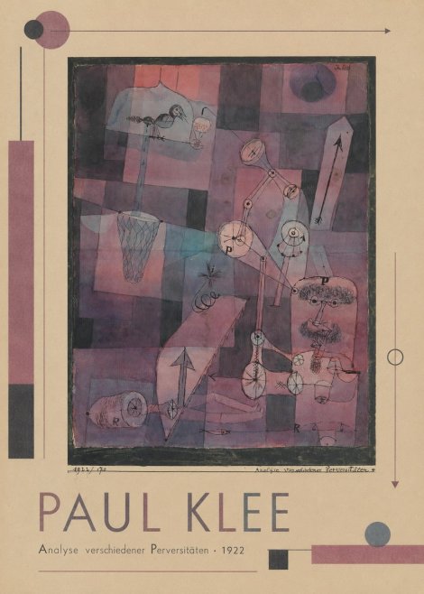Paul Klee Analyse Verschiedener Perversitäten No1 - Poster