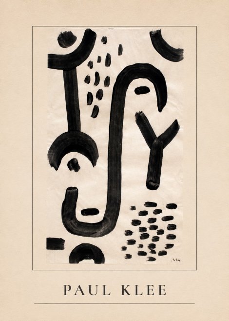 Paul Klee Face of the Goddess No3 - Poster