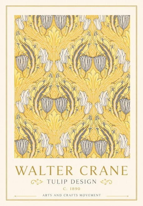 Walter Crane Tulip Design II No5 - Poster