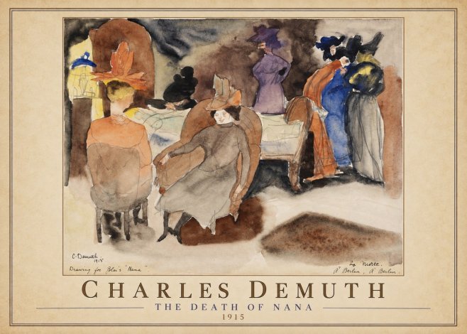 Charles Demuth The Death of Nana No1 - Poster