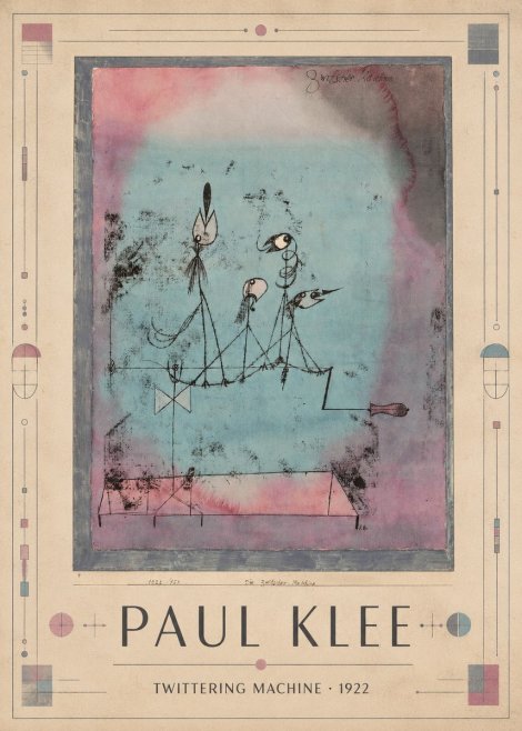 Paul Klee Twittering Machine No1 - Poster