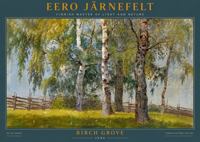 Eero Järnefelt Birch Grove No4 - Poster