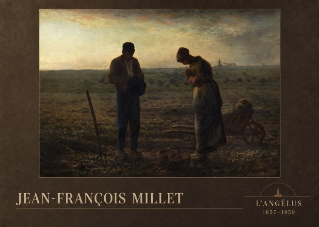 Jean-François Millet L'angélus II No2 - Poster