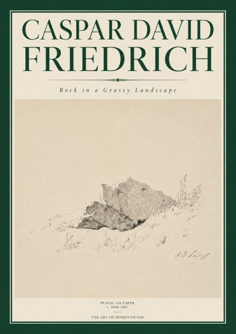 Caspar David Friedrich Rock Study No6 - Poster