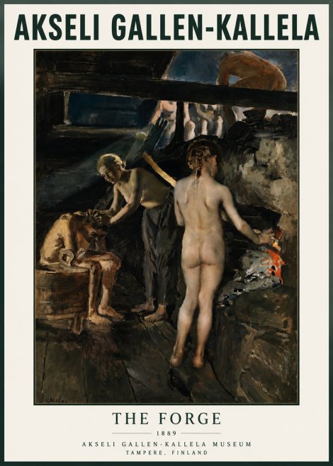Akseli Gallen-Kallela The Forge No3 - Poster