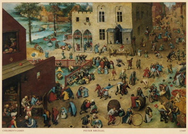 Pieter Bruegel Children's Games III No5 - Poster