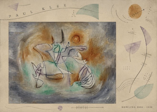 Paul Klee Howling Dog No6 - Poster