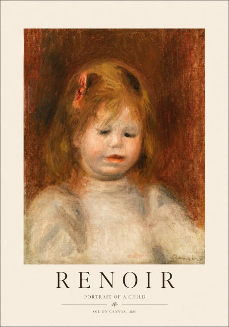 Renoir Portrait of a Child I No1 - Poster