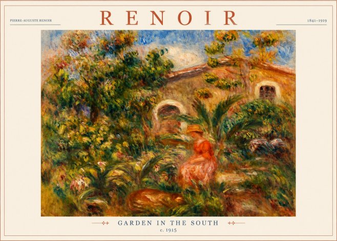 Renoir Garden in the South No3 - Poster