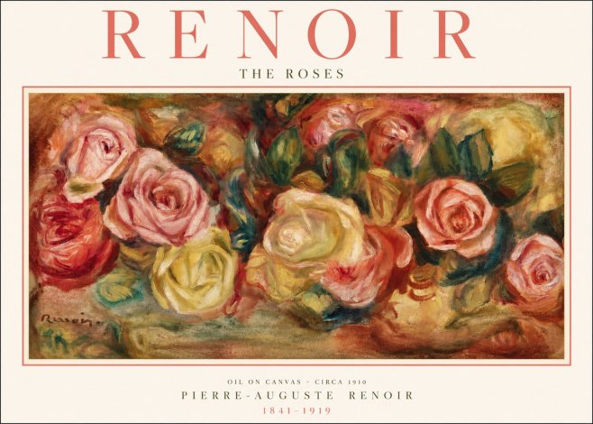 Renoir The Roses No2 - Poster