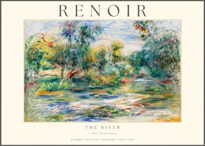 Renoir The River No1 - Poster