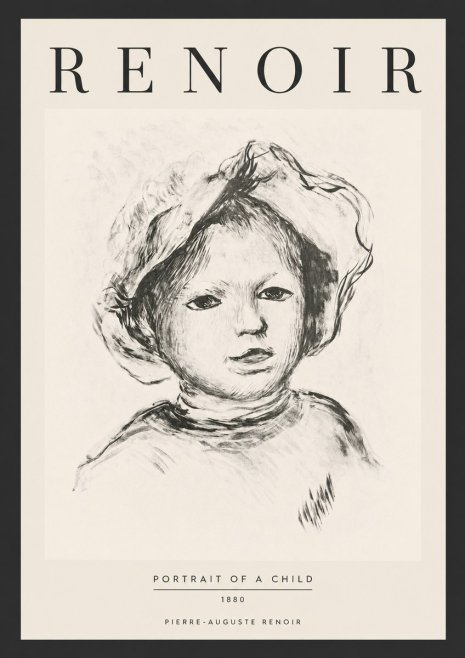 Renoir Portrait of a Child II No6 - Poster