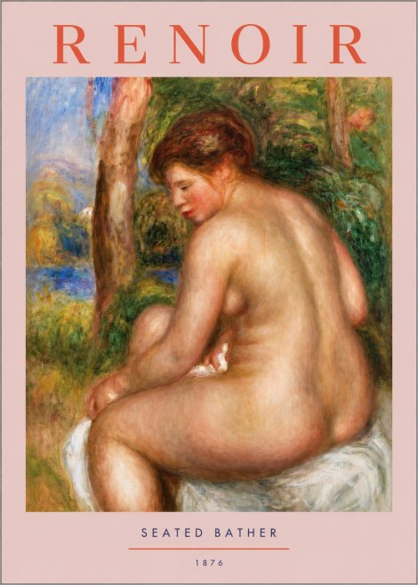 Renoir Seated Bather No2 - Poster