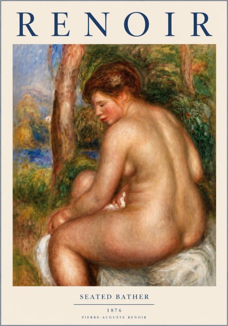 Renoir Seated Bather No3 - Poster