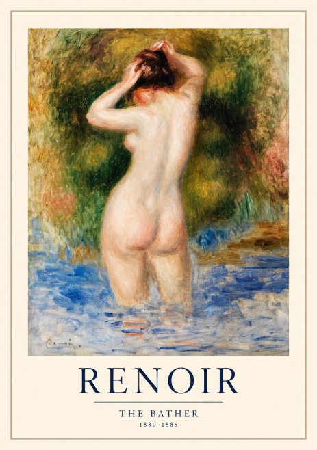 Renoir The Bather No1 - Poster