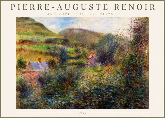 Renoir Landscape in the Countryside No3 - Poster