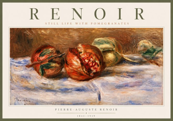 Renoir Still Life with Pomegranates No5 - Poster