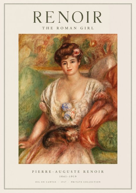 Renoir The Roman Girl No1 - Poster