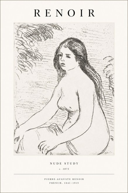 Renoir Nude Study No1 - Poster