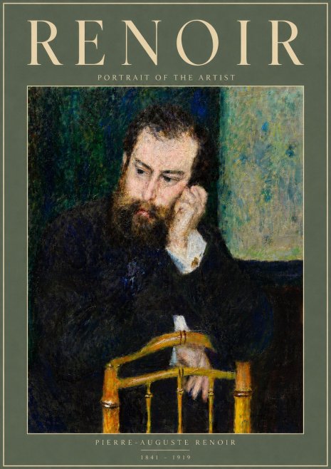Renoir Portrait of the Artist No4 - Poster