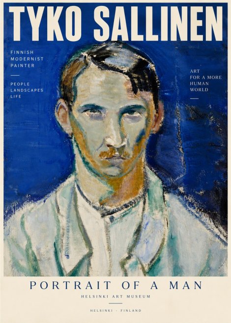 Tyko Sallinen Portrait of a Man IV No5 - Poster