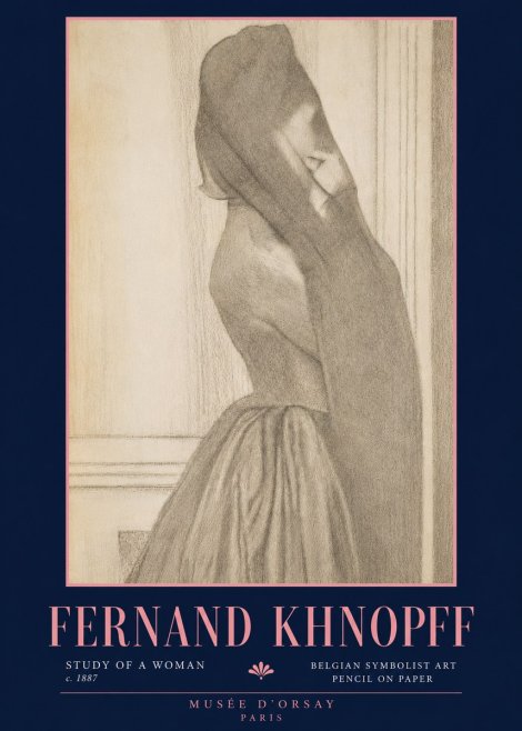Fernand Khnopff Study of a Woman No4 - Poster