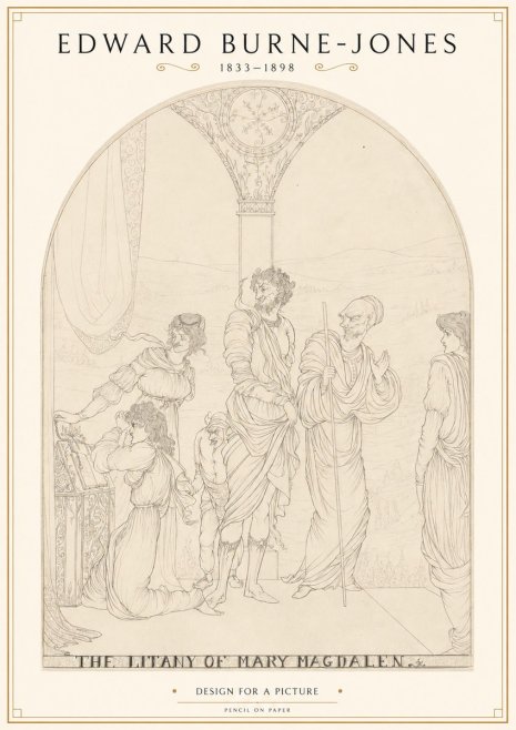 Edward Burne-Jones The Litany of Mary Magdalen No1 - Poster