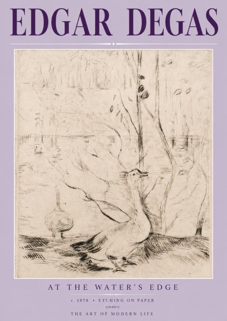 Edgar Degas At the Water's Edge No3 - Poster