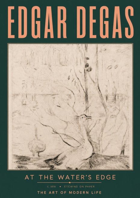 Edgar Degas At the Water's Edge No4 - Poster
