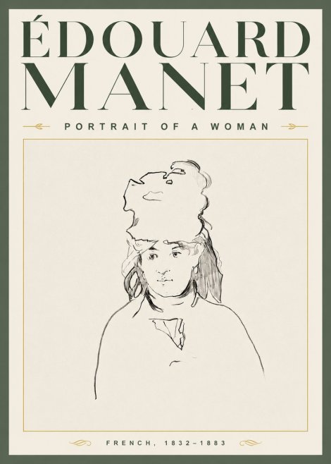 Édouard Manet Portrait of a Woman No3 - Poster