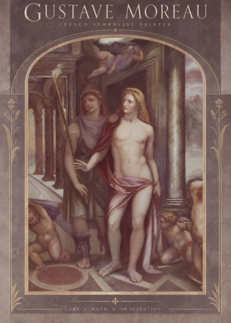Gustave Moreau Youth No6 - Poster