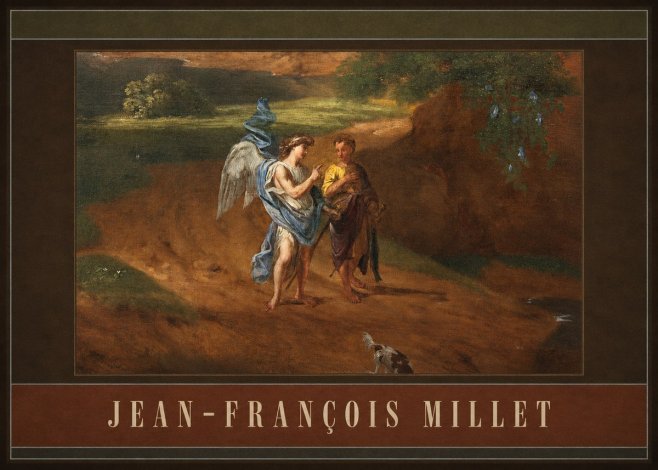 Jean-François Millet Tobias and the Angel No4 - Poster