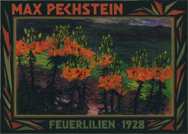 Max Pechstein Feuerlilien No1 - Poster