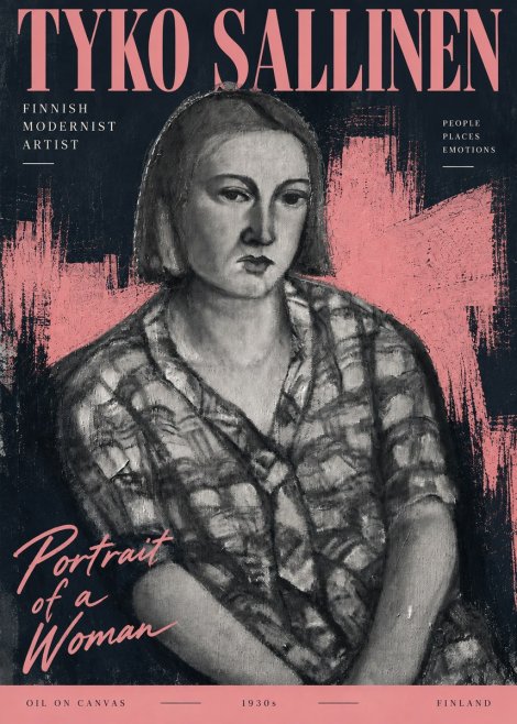 Tyko Sallinen Portrait of a Woman I No3 - Poster