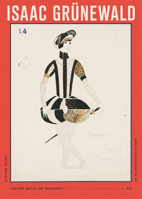 Isaac Grünewald Costume Design IX No2 - Poster