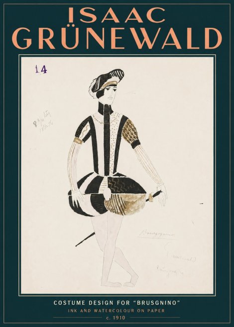 Isaac Grünewald Costume Design IX No5 - Poster