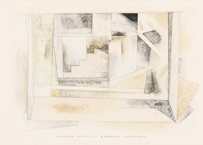 Charles Demuth Bermuda, Stairway No6 - Poster