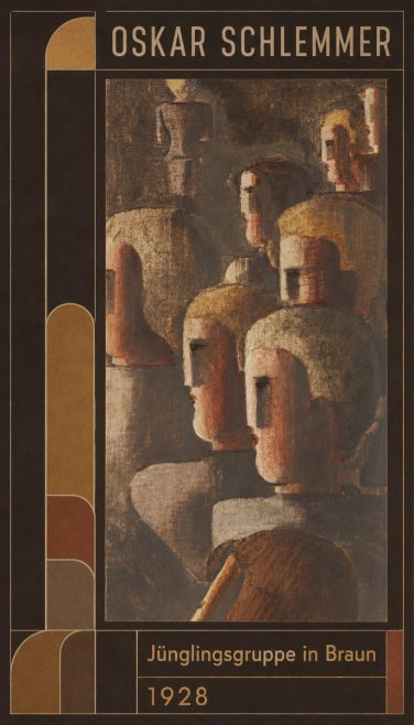 Oskar Schlemmer Jünglingsgruppe in Braun No6 - Poster