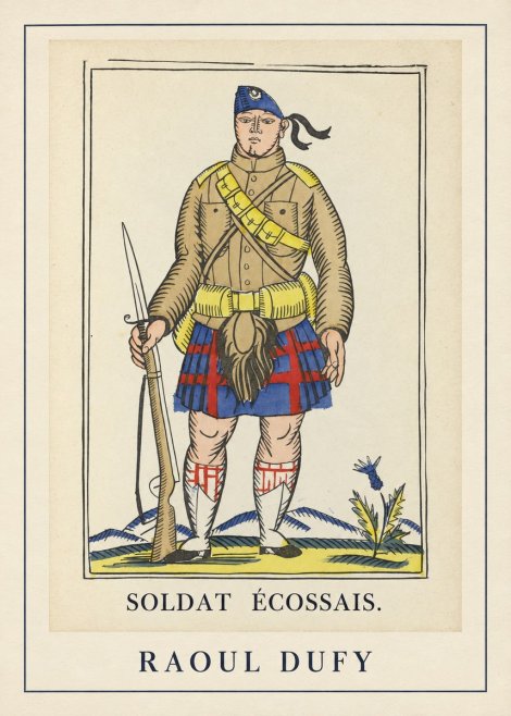 Raoul Dufy Soldat Écossais. No3 - Poster