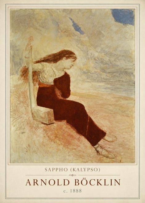 Arnold Böcklin Sappho (Kalypso) No1 - Poster
