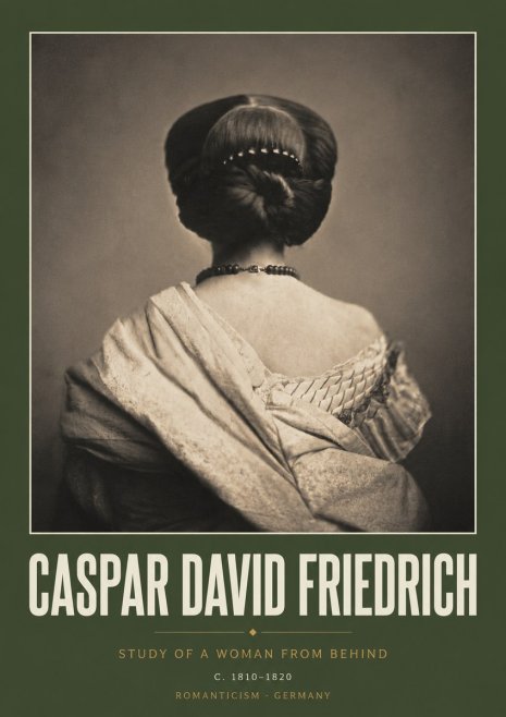 Caspar David Friedrich Study of a Woman from Behind No3 - Poster
