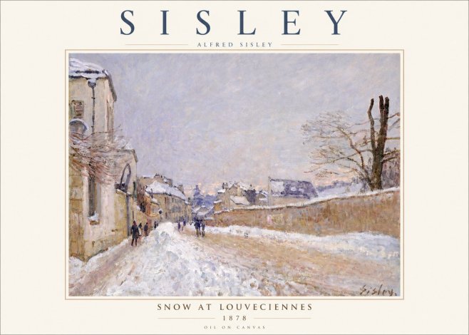 Sisley Snow at Louveciennes No3 - Poster