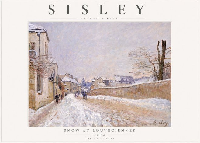 Sisley Snow at Louveciennes No6 - Poster
