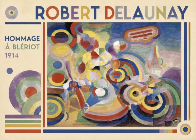 Robert Delaunay Hommage À Blériot 1914 No1 - Poster